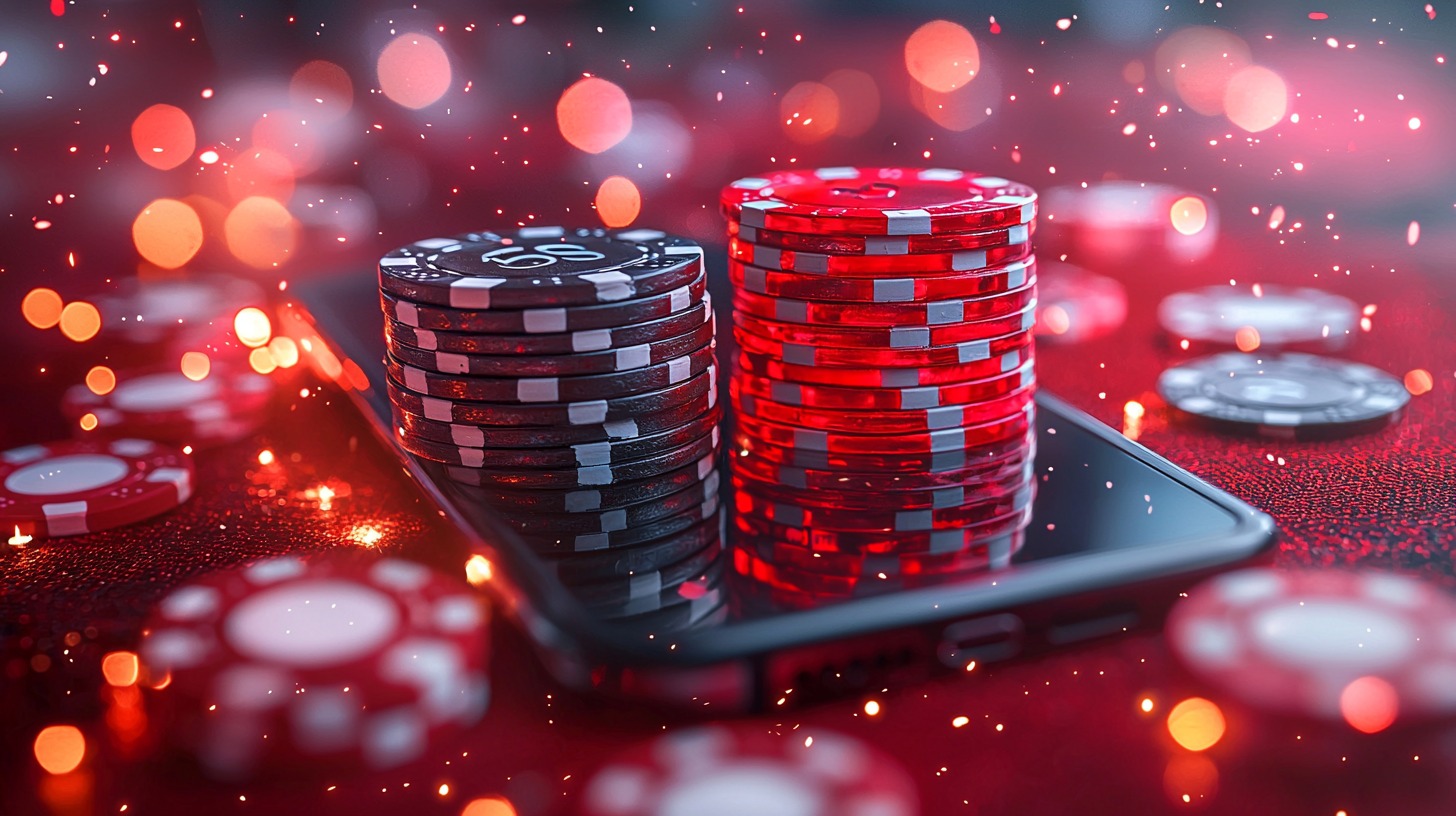 Smartphone displaying fake casino app details